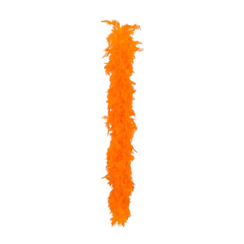 boa en plumes couleur orange