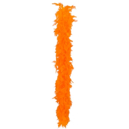 boa en plumes couleur orange