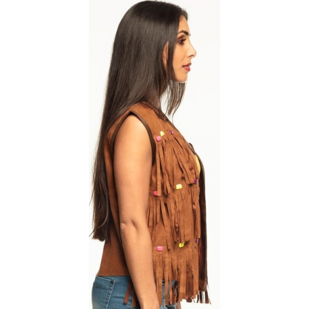 Veste hippie pour femme taille unique pour accessoiriser votre tenue années 70