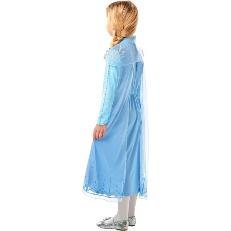 Déguisement Disney La reine des neiges 2, robe Elsa avec cape