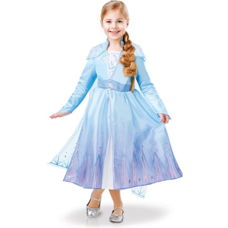 Déguisement Elsa La reine des neiges 2 pour fille en version luxe Déguisement Elsa La reine des neiges 2 pour fille en version luxe