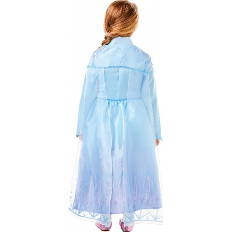 Déguisement Disney La reine des Neiges, robe d'Elsa en version luxe avec cape pour filles de 3 à 10 ans Déguisement Disney La reine des Neiges, robe d'Elsa en version luxe avec cape pour filles de 3 à 10 ans