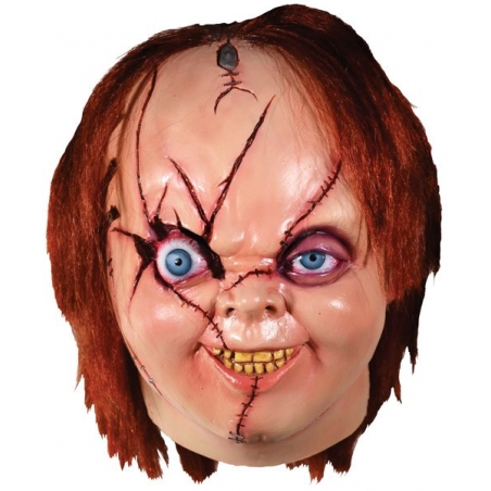 Masque de Chucky en latex, masque intégral en latex sous licence officielle Chucky