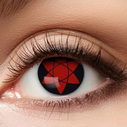Lentilles manga Uchiwa (3 mois), une paire de lentilles idéale pour accessoiriser un cosplay Naruto