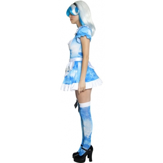 Médaillon Horloge Gonflable Alice Au Pays Des Merveilles – Accessoire Costume Rigolo, 20 Cm, Chaîne 45 Cm