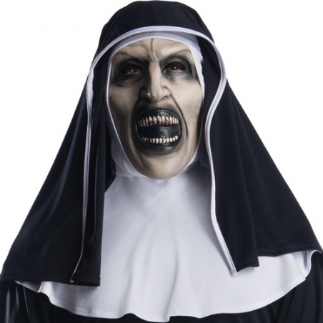 La Nonne masque avec coiffe sous licence officielle idéal pour se déguiser pour Halloween