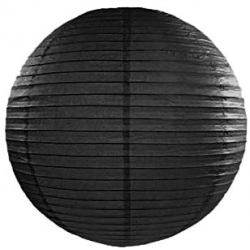 Lampion noir en papier, réaliser votre décoration code Black ou pour Halloween