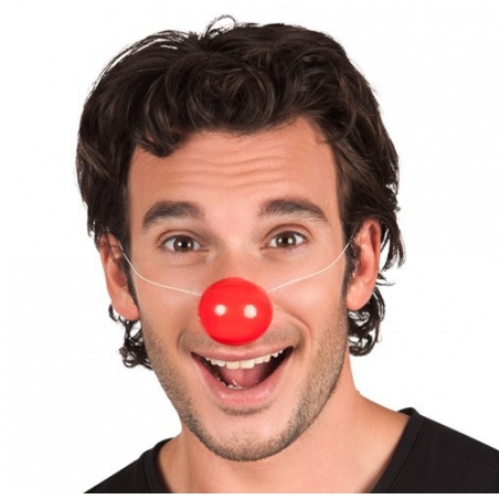 Lot de 6 Nez de clown en plastique avec élastique idéal pour accessoiriser votre déguisement de clown