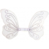 paire d'ailes de papillon 50 cm de couleur blanche