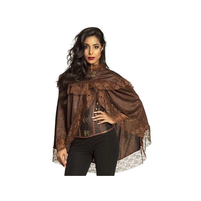 Cape Steampunk pour adulte d'environ 85 cm de long