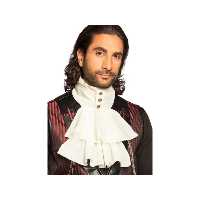 Jabot Steampunk blanc - accessoire Steampunk