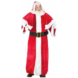 déguisement de Père Noël modèle Européen avec un long manteau à capuche, cape et ceinture