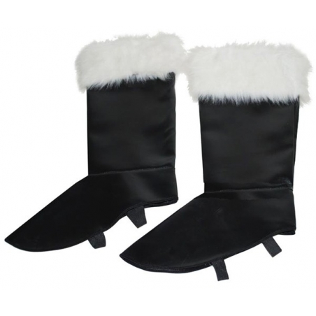 sur-bottes de Père Noël avec fourrure blanche sur-bottes de Père Noël avec fourrure blanche