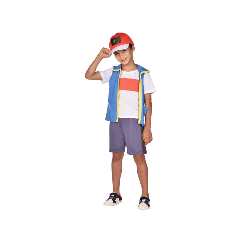 Costume Pokémon, déguisement de Sacha pour garçon sous licence officielle Pokémon