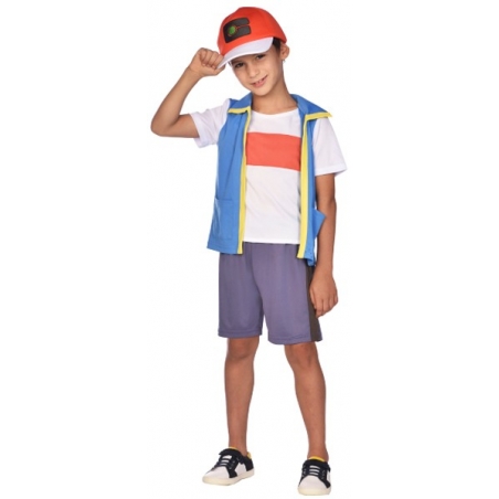 Costume Pokémon, déguisement de Sacha pour garçon sous licence officielle Pokémon