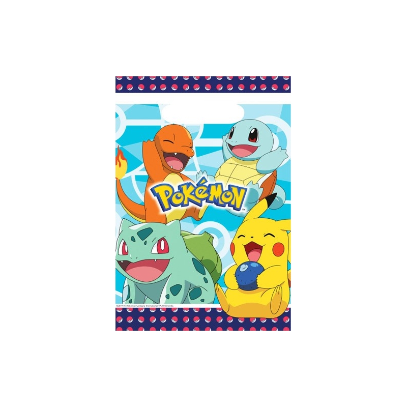 Sachet Bonbon Anniversaire Pokémon - Lot De 8