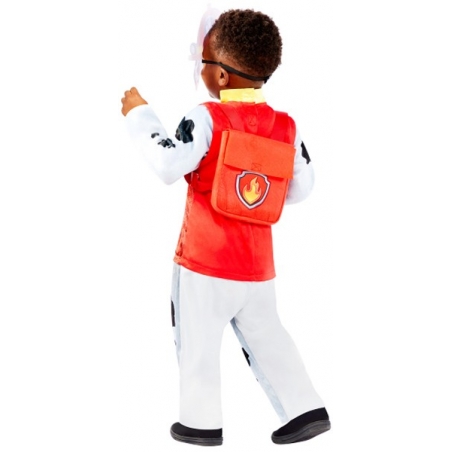 Costume Marcus Pat Patrouille pour enfant de 3 ans à 6 ans avec combinaison, masque et sac à dos