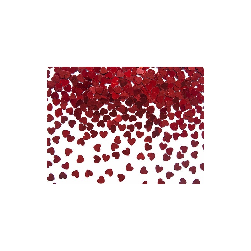 Confettis en forme de cœur d'environ 5mm - décoration de table Saint Valentin