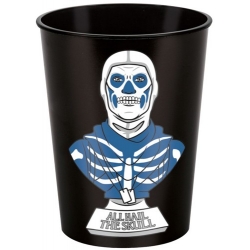 Gobelet Fortnite réutilisable d'une contenance 473 ml et décoré d'un buste de squelette