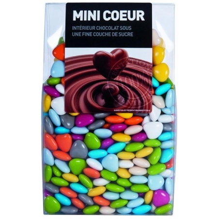 Dragées cœur au chocolat multicolore - 200 gr Dragées cœur au chocolat multicolore - 200 gr