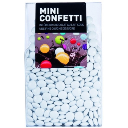 Dragées blanc au chocolat en forme de mini confetti - 200 gr Dragées blanc au chocolat en forme de mini confetti - 200 gr