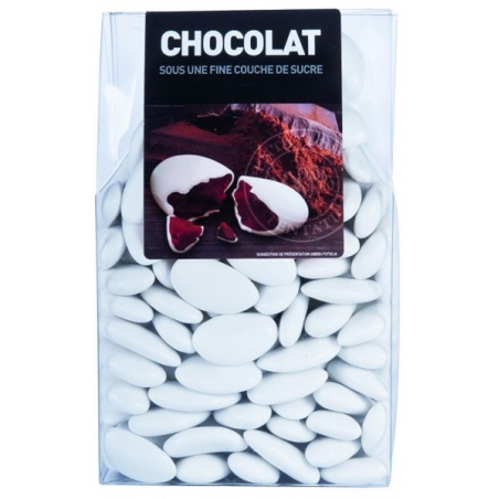 Dragées au chocolat couleur blanc - 500 gr Dragées au chocolat couleur blanc - 500 gr