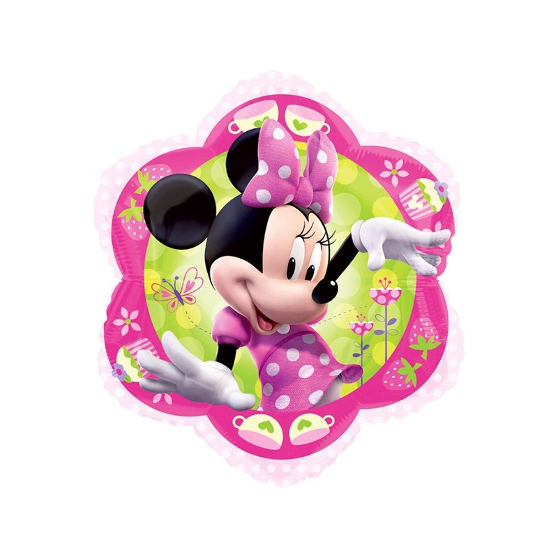Ballon anniversaire Minnie Mouse - Air & Hélium ( 35 x 38 cm)