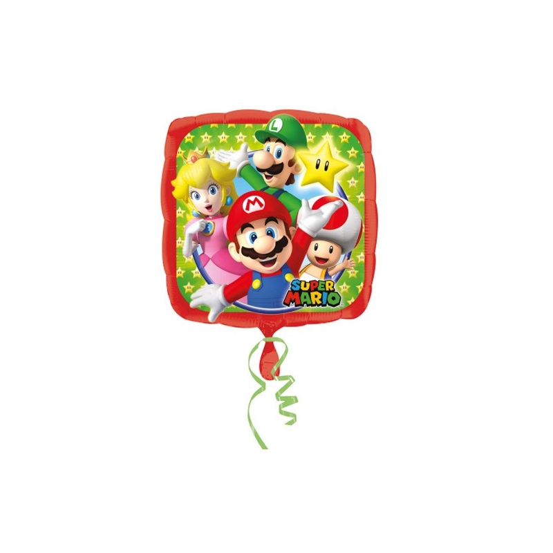 Ballon Hélium Super Mario Bros, spécialement conçu pour être gonflé à l'hélium