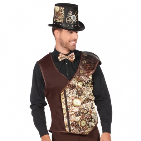 Veste Steampunk avec rouages et mécanisme pour homme