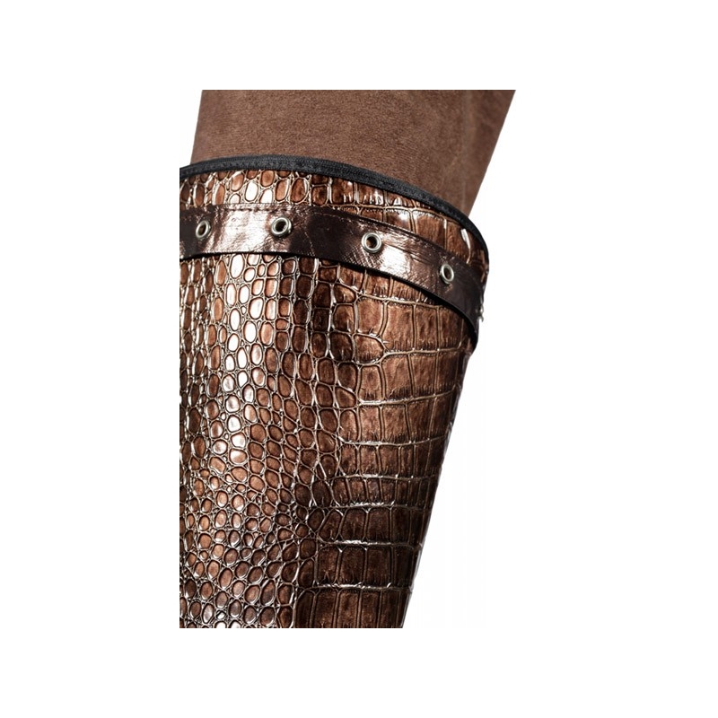 Costume Steampunk - bas de manche en matière imitation serpent