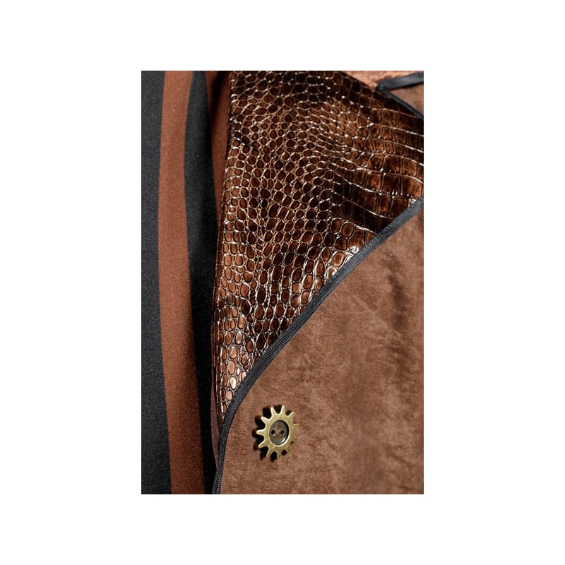 Déguisement Steampunk - col en matière imitation peau de serpent
