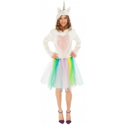déguisement de licorne pour femme, robe à capuche