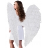 Ailes blanches géantes d'environ 120 x 120 cm idéales pour accessoiriser un costume d'ange Ailes blanches géantes d'environ 120 x 120 cm idéales pour accessoiriser un costume d'ange