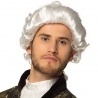 perruque de marquis aux cheveux blancs ondulés perruque de marquis aux cheveux blancs ondulés