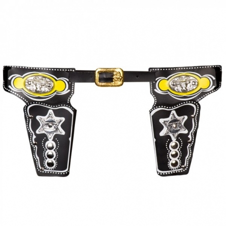 Ceinture pour pistolets idéale pour accessoiriser le déguisement de cowboy de votre enfant