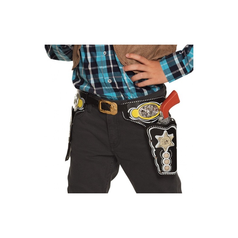 Ceinture de cowboy pour enfant avec double holster