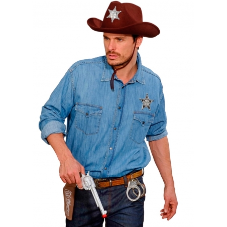 Ceinture et pistolet de Cowboy idée de déguisement pour homme
