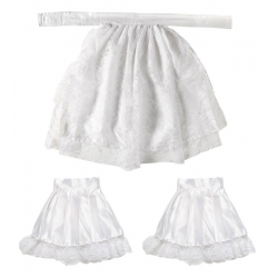 Jabot et manchettes avec dentelle blanche, un kit idéal pour compléter votre costume de marquis ou de vampire