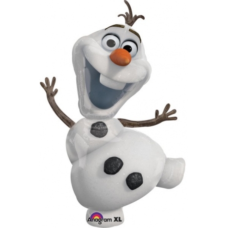 Grand ballon hélium en forme de Olaf, idéal pour votre déco d'anniversaire sur le thème Disney La reine des neiges Grand ballon hélium en forme de Olaf, idéal pour votre déco d'anniversaire sur le thème Disney La reine des neiges