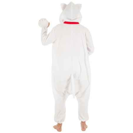 Déguisement chat porte bonheur, Kigurumi vue de dos