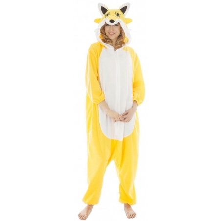 Déguisement de renard, Kigurumi animal avec combinaison à capuche Déguisement de renard, Kigurumi animal avec combinaison à capuche