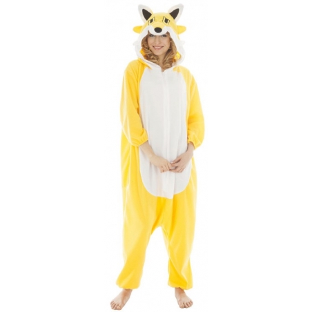 Déguisement de renard, Kigurumi animal avec combinaison à capuche