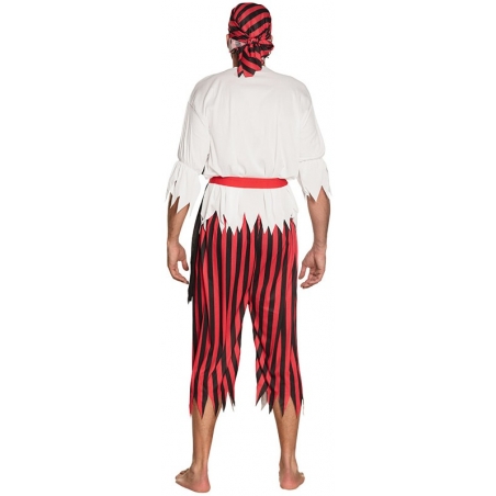 Déguisement de corsaire pour homme vue de dos Déguisement de corsaire pour homme vue de dos
