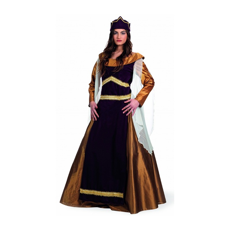 Déguisement reine médiévale luxe