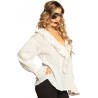 Chemise blanche pour femme idéale pour une tenue de pirate ou médiévale Chemise blanche pour femme idéale pour une tenue de pirate ou médiévale