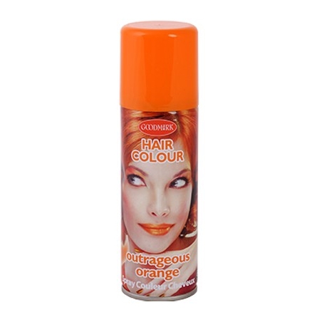 Spray pour cheveux de couleur orange 125 ml