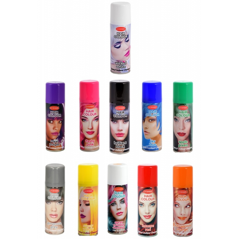 Laque de couleur pour cheveux en spray de 125 ml