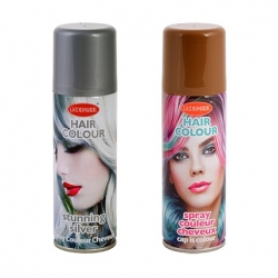 Laque couleur pour cheveux : or ou argent