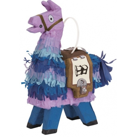 Mini pinata Fortnite en forme de lama idéale pour décorer vos tables d'anniversaire Mini pinata Fortnite en forme de lama idéale pour décorer vos tables d'anniversaire