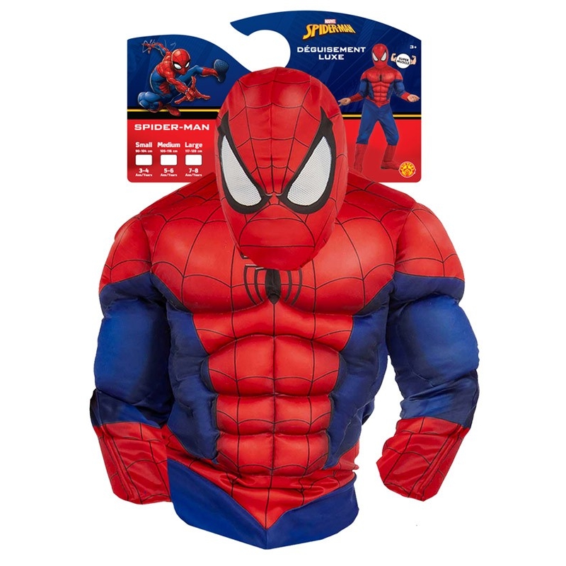 Déguisement Spiderman musclé enfant - Magie du Déguisement - Super Héros